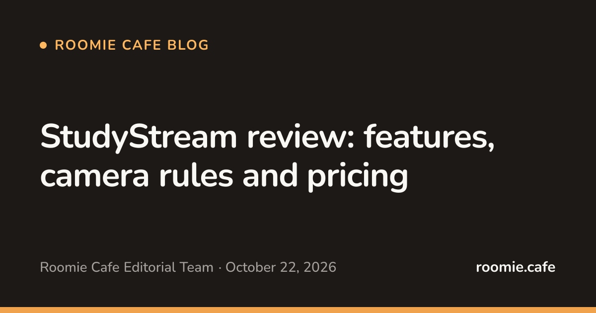 StudyStream review: features, camera rules and pricing